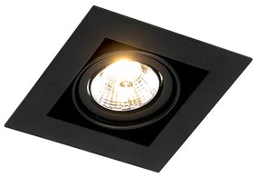 Spot modern îngropat negru reglabil - Oneon 70