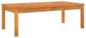 Set mobilier de gradina, cu perne, 3 piese, lemn masiv acacia Crem, 2x banca + masa, 1