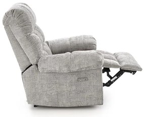 Fotoliu recliner Amore stofa gri H100 cm