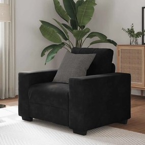 vidaXL Canapea scaun negru 60 cm catifea