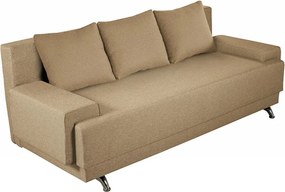 Canapea Extensibila Roma, 205x90x86 cm + lada de depozitare, cappuccino
