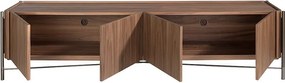 Comoda TV moderna design LUX Walnut and Black