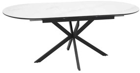 Masă de bucătărie Maxwell II 140 x 80 cm, alb / negru