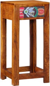 vidaXL Măsuță Florală de Final cu sertar Maro 35 x 35 x 75 cm