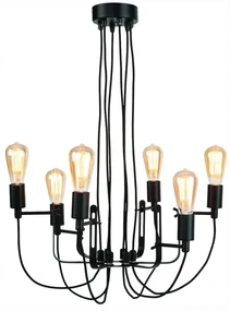 Candelabru design industrial cu 6 brate SEATTLE SEATTLE/H/B
