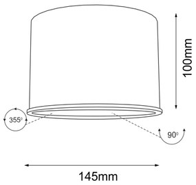 Spot MIKI 1xGU10/15W/230V alb Shilo 7016