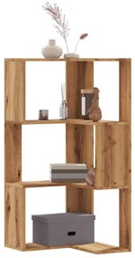 vidaXL Bibliotecă 3 nivel stejar artizanal 50x50x102 cm lemn prelucrat