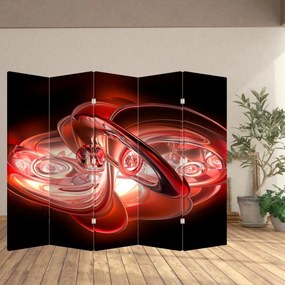Paravan - Forme roșii (210x170 cm)