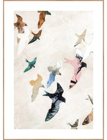 Tablou 30x40 cm Abstract Birds – Malerifabrikken