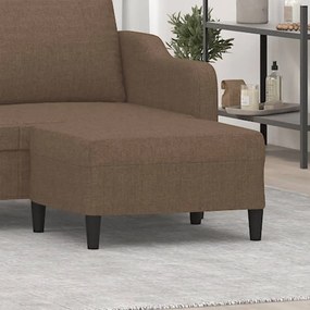 349306 vidaXL Taburet, maro, 70x55x41 cm, material textil