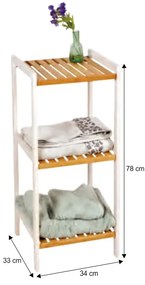 Raft Bambus Natural / Alb, ERAVA TYP1