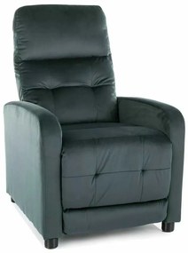 Scaun reclinabil Lennox Velvet, verde