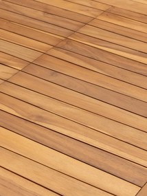 Masă dining de exterior extensibilă, din lemn masiv de tec, „Ardan”