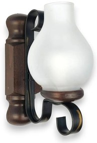 Aplica de perete rustica fabricata manual din lemn Rustic WOOD-RU-AP1