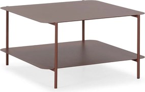 Măsuță de cafea teracotă din metal 70x73 cm Beatrix – MOME