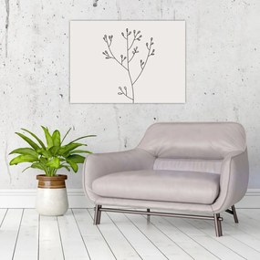 Tablou pe sticlă - Floare de pajiște N⁰3 (70x50 cm)