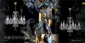 Candelabru 8 brate Cristal Bohemia Exclusive CASSIDY VIII.