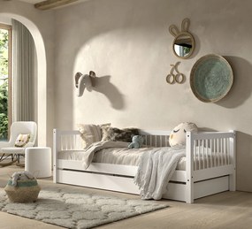 Set FORREST BEECH format dintr-un Pat copii cabină (90 x 200 cm) și un Pat copii extensibil.