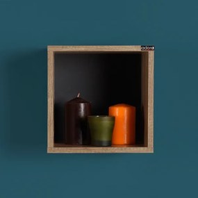 Raft de perete 33x33 cm maro