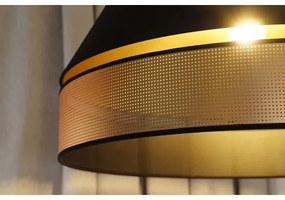 Lustră pe cablu COPPER Duolla SHINY 1xE27/15W/230V d. 60 cm negru/cupru