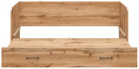 Pat de o persoană extensibil80 cm Tetrix 13 (stejar wotan) (cu sp. depozitare). 1098496