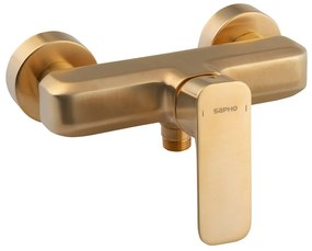 Baterie aurie pentru duș cu montare pe perete (1 ieșire) Spy – Sapho