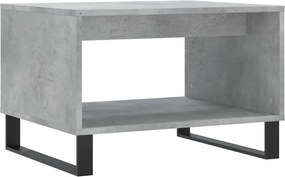 vidaXL Măsuță de cafea, gri beton, 60x50x40 cm, lemn prelucrat