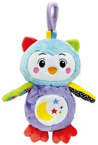 Clementoni Clemmy baby - Bufniță interactivă depluș cu lumină de noapte și sunete
