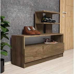 Dulap pentru pantofi, Airy Homs, maron, 100 x 81 x 29.6 cm, PAL