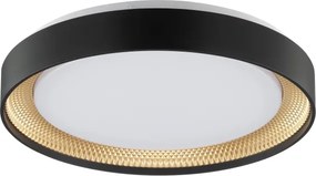 Brilliant - Plafonieră LED dimabilă WALDO LED/24W/230V negru/auriu + telecomandă