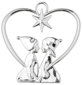 Decorațiune de Crăciun suspendată argintie Kähler Design