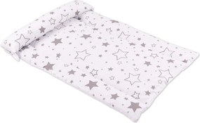 Salteluta impermeabila pentru masuta de infasat din bumbac Kidizi 60x50 cm Galaxy Grey