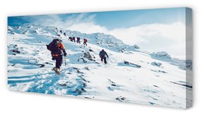 Tablouri canvas Alpinism munți în timpul iernii