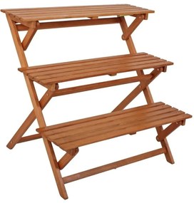 Suport din lemn de eucalipt pentru ghivece Ordeble - Garden Pleasure