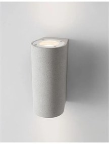 Aplica perete moderna de exterior cu iluminat ambiental IP65 LIDO II alba