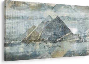 Tablou - Piramide în filtru albastru (90x60 cm)