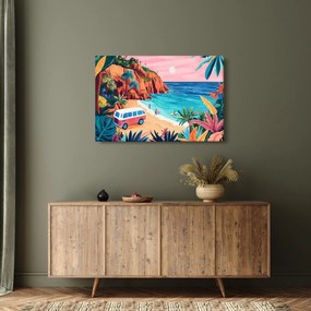 Tablou - Rulotă la ocean (90x60 cm)