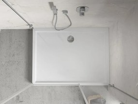 Mexen Flow+ cadă de duş dreptunghiulară 80 x 70 cm, alb lucios - 46R107080H