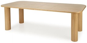 Set masa extensibila Elefante L160-240 cm + 6 scaune K504 catifea bej/natur