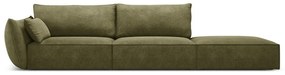 Șezlong verde (cu colț pe partea stângă ) Vanda – Mazzini Sofas