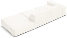 Colțar bej cu tapițerie bouclé (pe partea dreaptă) Jodie – Micadoni Home