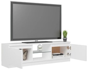 Comoda TV cu lumini LED, alb, 120x30x35,5 cm 1, Alb, 120 x 30 x 35.5 cm