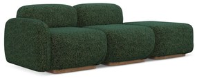 Șezlong modular verde închis (cu colț pe partea stângă) Ailani – Makamii
