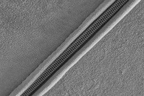 Fotoliu pivotant, design extravagant Lounger, catifea gri A-39511 VC