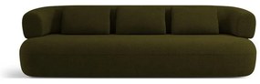 Canapea verde cu tapițerie din țesătură bouclé 226 cm Jenny – Micadoni Home