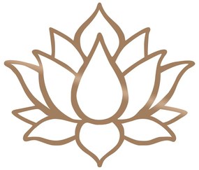 Decorațiune de perete Wallity Lotos, auriu