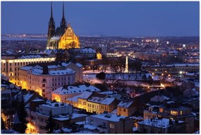 Tablou - Catedrala Sf. Peter și Paul, Brno, Republica Cehă (90x60 cm)