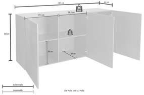 Comodă ARIA antracit