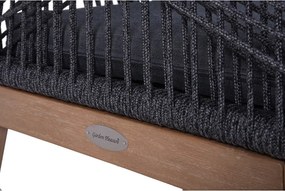 Scaun de grădină gri din lemn masiv Pomona – Garden Pleasure