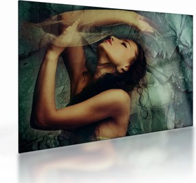 Tablou pe sticlă - Muza (70x50 cm)